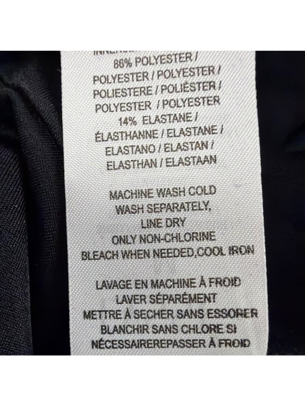 Lysse Womens Black High-Waist Stretch Slimming Leggings Size M image 7